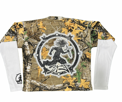Long Sleeve Camo White