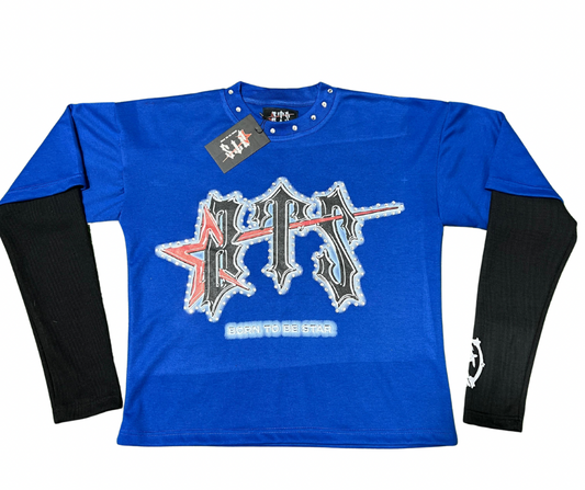 Long Sleeve Blue BTS