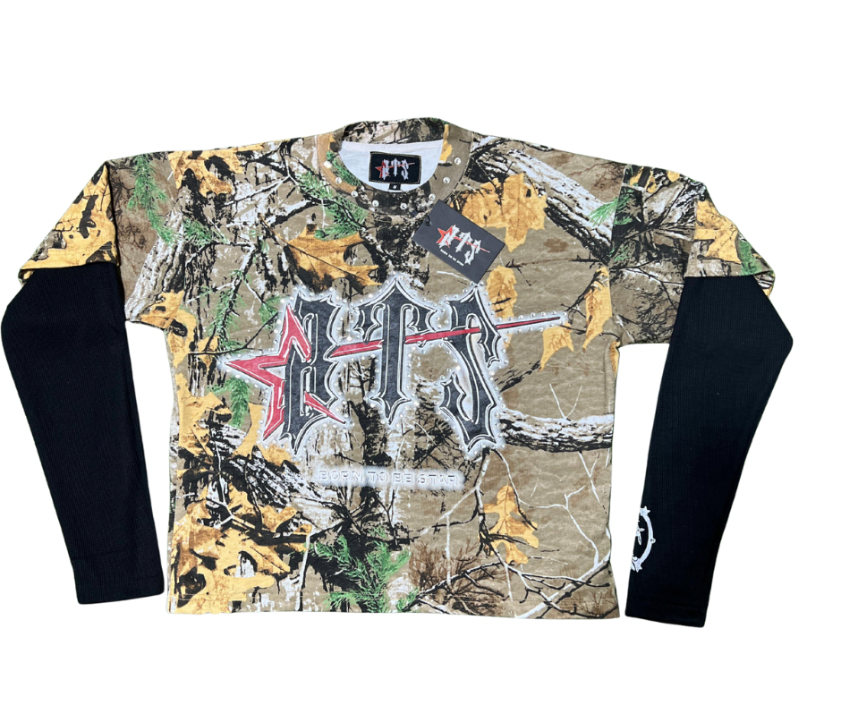 Long sleeve Camo Black